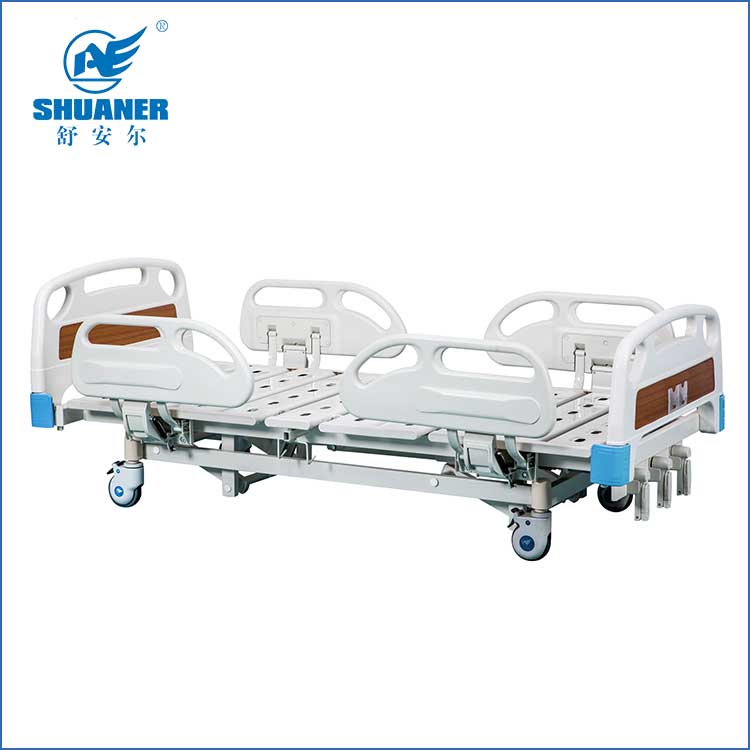 ဇိမ်ခံ ABS Side Rails လေးခုပါရှိသော ဆေးဘက်ဆိုင်ရာအိပ်ရာသုံးခု