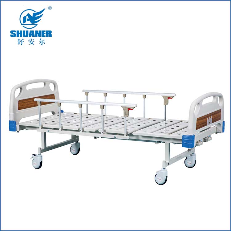 အလူမီနီယမ် Collapsible Side Rail ပါသော Function Manual Bed နှစ်ခု